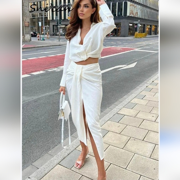 ZARA PLEATED LINEN BLEND BLOUSE WHITE SIZE S 7563/245 - Picture 7 of 14